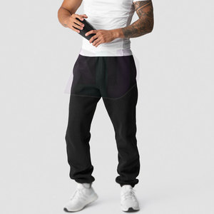High Quality Lightweight <b>Men</b> Mid Casual <b>Washed</b> Sweatpants Eco-Friendly Fabric Breathable Comfort Outdoor Activities Relaxed Fit - Product Image 3