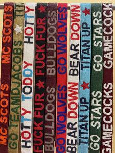 Sangle de sac brodée à la main en perles rouges et blanches avec lettres GO UTES, large bandoulière, accessoires de remplacement pour poignée de sac à bandoulière - Product Image 6