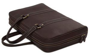 กระเป๋าใส่แล็ปท็อปหนังแท้คุณภาพสูงกระเป๋าเดินทางแบบพรีเมี่ยม - Product Image 6