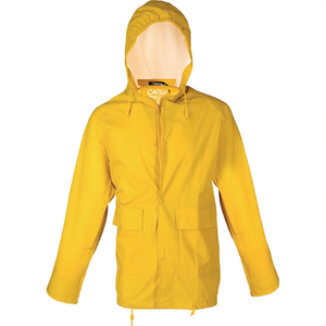 ASATEX Yellow PU Rain Jacket Lightweight and Durable <b>Raincoat</b> - Product Image 2