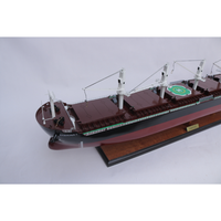 SABRINA (Cargo général) Modèle de bateau en bois de 100 cm / Navires porte-conteneurs / Artisanat fait main pour la décoration