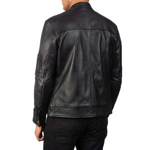 Vintage Biker <b>Jacket</b> Tea House Reversible <b>Sheepskin</b> Lambskin Embroidered Coating Water Proof Zippered Closure Sizes XS 6XL ODM - Product Image 5