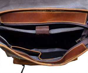 Custom Business Travel Genuine <b>Leather</b> <b>Backpack</b> Available At Competitive Price From India - Product Image 6