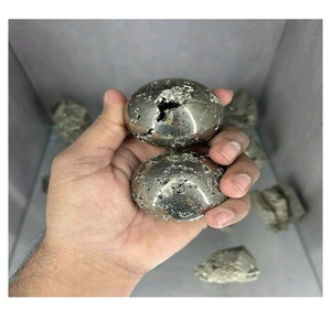 Sphère de pyrite, pierre précieuse naturelle du Gujarat, cristal de haute qualité, boule de cristal sculptée, objet de collection, cadeau en cristal, brillance druzy - Product Image 5