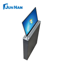 Système de conférence sans papier avec écran tactile LCD escamotable de 15,6 pouces, système de conférence audio, moniteur LCD escamotable pour table