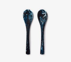 Cuillère fourchette en résine de qualité UNIQUE Ustensiles en bois hautement polis avec logo personnalisé Maison Hôtel Restaurants directement - Product Image 1