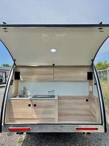 Precio bajo tamaño personalizado Cómodo viaje casa móvil fuera de la carretera FRP 4x4 RV camper camping remolque con inodoro para la venta - Product Image 5