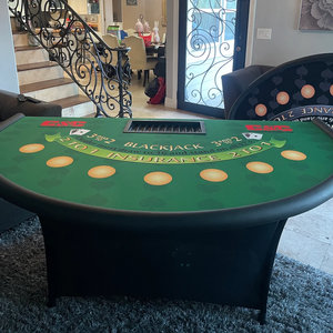 Table de jeu commune à 7 places Cartes à jouer Poker Table de Blackjack chinois - Product Image 6