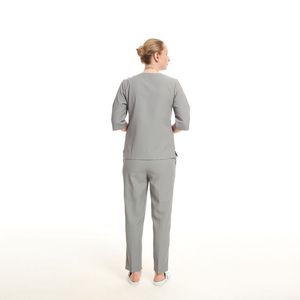 Combinaison de travail pour femmes en coton 100% écologique et légère, toile douce, confort flexible, couture durable, flux d'air fluide, hôpital - Product Image 5