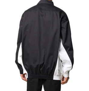 Custom Logo <b>Men</b> Anorak Windbreaker Jacket With Color Blocked Design and Front Storage Pocket Customizable Jacket - Product Image 3