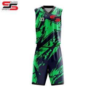 ชุดบาสเก็ตบอลของผู้ชายชุดบาสเก็ตบอลผ้าโพลีเอสเตอร์พิมพ์ซับลิเมชันสำหรับ100% - Product Image 3
