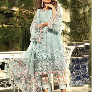 Suministro directo de fábrica Temporada de invierno para mujer Vestidos casuales Listo para usar Traje paquistaní Shalwar Kameez Hecho de seda para fiestas - Product Image 2