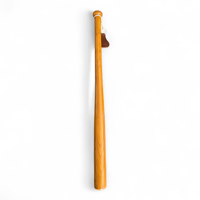 Bate de Béisbol Clásico Retro Geoffrey de WECARE, Madera Blanca, Duradero, 0.5 kg, 2.3 Pulgadas de Diámetro, Estilo Vintage, Color Bronceado, de 1 Pieza, para Decoración