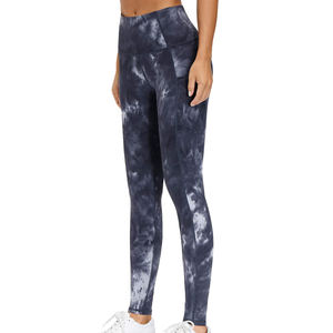 Vente en gros de leggings pour femmes personnalisés coupe ajustée en coton stretch OEM vêtements de sport pantalons de yoga pour la gym, le fitness et la course à pied - Product Image 5