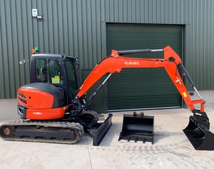 Mini-excavatrice sur chenilles Kubota U48-4, excavatrice compacte hydraulique, chargeuse compacte à vendre - Product Image 2