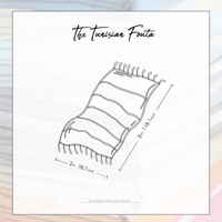 Couverture Fouta Traditionnelle Tunisienne Faite Main en Coton Lyocell Coloré, Écologique, Tissée, Lavable en Machine, pour Canapé et Lit, Idéale pour l'Été