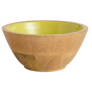 Yellow <b>Wooden</b> <b>Bowl</b> - Product Image 1