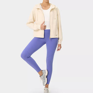 Leggings de yoga sportifs unisexes pour femmes, taille haute, haute compression, respirants, antibactériens, sans couture, 180g Spandex/Nylon/Polyester - Product Image 2