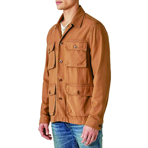 Camisa de Algodón Personalizada Nueva de 2026, Chaquetas Impermeables, Chaqueta de Trabajo Ligera para Hombre, Camisa Extra Grande con Bolsillos Tipo Cargo para Hombre - Product Image 3