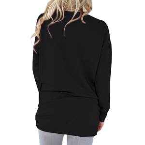 Vente en gros de pulls molletonnés pour femmes, mode décontractée, pull à capuche, hauts en polaire, fournisseur de streetwear, prix d'usine OEM - Product Image 3