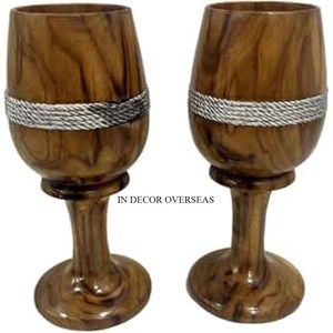 Gobelets en aluminium coulé d'aspect attrayant de haute qualité de créateur de fantaisie antique Barware Drinkware du fabricant indien - Product Image 3