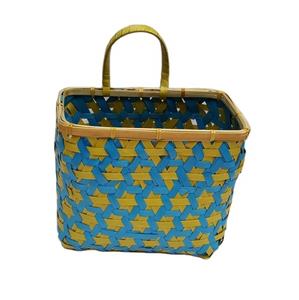 Cesta de bambú colgante de pared para almacenamiento de hogar y cocina 100% material de bambú de alta calidad al por mayor hecho en Vietnam - Product Image 1