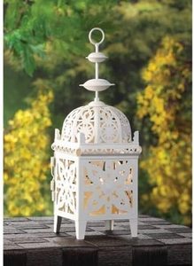 Vela de Metal blanca para decoración del hogar, farol hecho a mano, para puerta - Product Image 5