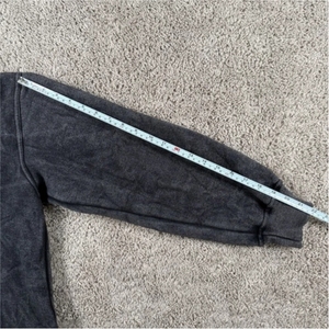 Sweat à capuche pour homme personnalisé de haute qualité, style streetwear d'hiver, effet délavé, brodé, 2 pièces, doublure en coton, style vintage - Product Image 3