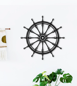Trendy <b>Ship</b> <b>Wheel</b>, Decorative <b>Ships</b> <b>Wheel</b>, Metal Wall Decor, Original Best Nautical <b>Ship</b> <b>Wheel</b> Handmade Decor - Product Image 1