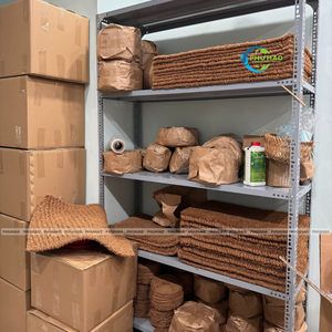 Alfombras de fibra de coco naturales hechas a mano con forma personalizada de PVC para uso en interiores/exteriores - Product Image 6