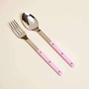 Top Design Acier Inoxydable Ensemble De 6 Couverts Couverts Cuillère Couteau Fourchette Utilisé Dans La Cuisine De Table Prix De Gros Argent Fini - Product Image 5