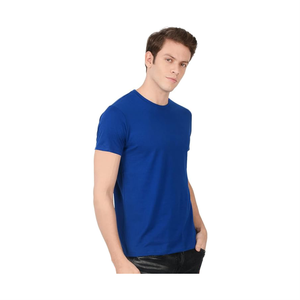 Eco Friendly Round Neck T-<b>Shirt</b> for <b>Men</b> Ideal for Daily Wear Available in Bulk Quantity for Sale from <b>Indian</b> Supplier - Product Image 3