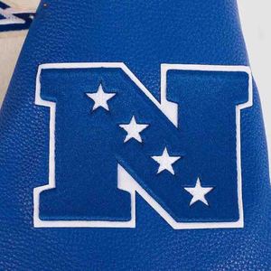 Veste universitaire personnalisée pour homme en cuir PU, style bomber, respirante, séchage rapide, vestes universitaires brodées, service OEM - Product Image 4