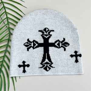 Designer High Quality With Custom logo Winter Digital Print Jacquard Knit Beanie Custom Patch Beanies <b>Hats</b> - Product Image 2