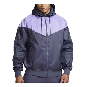 Men's Hooded Color Blocking <b>Racer</b> <b>Jacket</b> Windproof Waterproof Quick Dry Eco-Friendly Slim Fit Casual Winter Zipper Sporty - Product Image 1