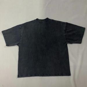 ชุดเสื้อยืดและกางเกงวินเทจของผู้ชายผ้าฝ้ายฟอกสีกรดพิมพ์ลายใส่ซักได้ตามต้องการ - Product Image 4