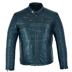 2024 chaqueta de cuero personalizada para hombre de alta calidad 100% cuero genuino Color personalizado nueva condición para la venta - Product Image 1
