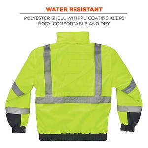 OEM 2025 Veste de travail d'hiver pour hommes Vêtements de travail de sécurité industrielle avec col montant et position du logo avant - Product Image 2