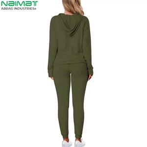 Chándal elegante de algodón liso de poliéster a granel, chándal de algodón personalizado al por mayor, chándal de mujer para niñas y mujeres - Product Image 6