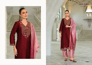 Nuova collezione di design completamente cucita indiano Pakistani Salwar Kameez Dupatta Set ricamo pesante lavoro a mano pronto da indossare - Product Image 6
