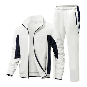 Ensemble de survêtement de course décontracté pour homme avec logo personnalisé - Polaire respirant, grande taille, performance hivernale en extérieur, jogging - Product Image 1