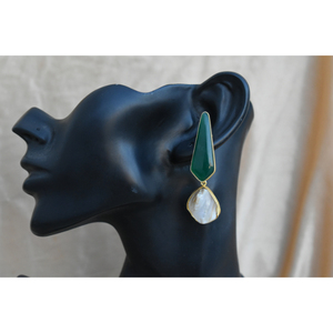 ต่างหูเม็ดกลมชุบทองสำหรับผู้หญิงและหญิง,ต่างหูแป้นกลมทำมือดีไซน์ใหม่ล่าสุดอินเทรนด์ - Product Image 1