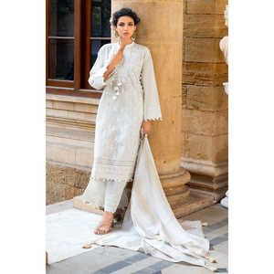 Conjunto de traje de 3 piezas para mujer con bordados de Zari y lentejuelas, con bordes y dupatta estampada DN-52039 - Product Image 6