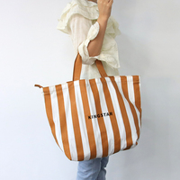 Sac fourre-tout BSCI Weekend Totes Hold Everything de Creativity Design, sac en toile de coton surdimensionné pour la plage, les courses et les pique-niques