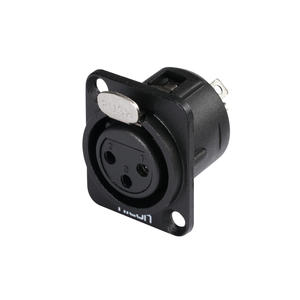 ขั้วต่อ XLR แบบติดตั้งบนแผง HICON HI-X3DF-M 3 ขั้ว สำหรับสัญญาณเสียงและวิดีโอ - Product Image 1