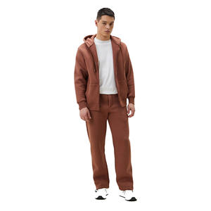 Nouveaux survêtements à fermeture éclair vierges, style décontracté, 100% polaire épais, 480 g/m², ensemble pantalon de survêtement et sweat-shirt personnalisé, prix de gros - Product Image 2