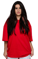 Camiseta de Gran Tamaño para Adultos, de Algodón de 220 g/m², con Estampado de Dibujos Animados Personalizado de Lujo, Estilo Casual, Hombros Caídos