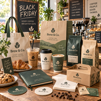 Casquettes de café et fournitures de marquage de café AT PACK pour la Black Friday |   Emballages de café avec logo personnalisé, tasses, sacs et ensembles de marchandises