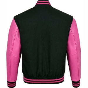 Chaqueta de béisbol universitaria para hombre, parche bordado transpirable, Impresión de logotipo personalizado, chaqueta juvenil universitaria de manga completa - Product Image 2