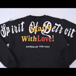 เสื้อสเวตเตอร์ถักแขนยาวคอกลมแขนยาวสำหรับผู้ชายผ้าคอตตอนแนวสตรีทแวร์ถักทรงโอเวอร์ไซส์สำหรับผู้ชายผ้าคอตตอน100% - Product Image 2